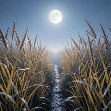 Moonlit Reedpath